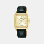 Fashion Women Quartz Silver Dial Analog Leather Watch AH7FF2X1