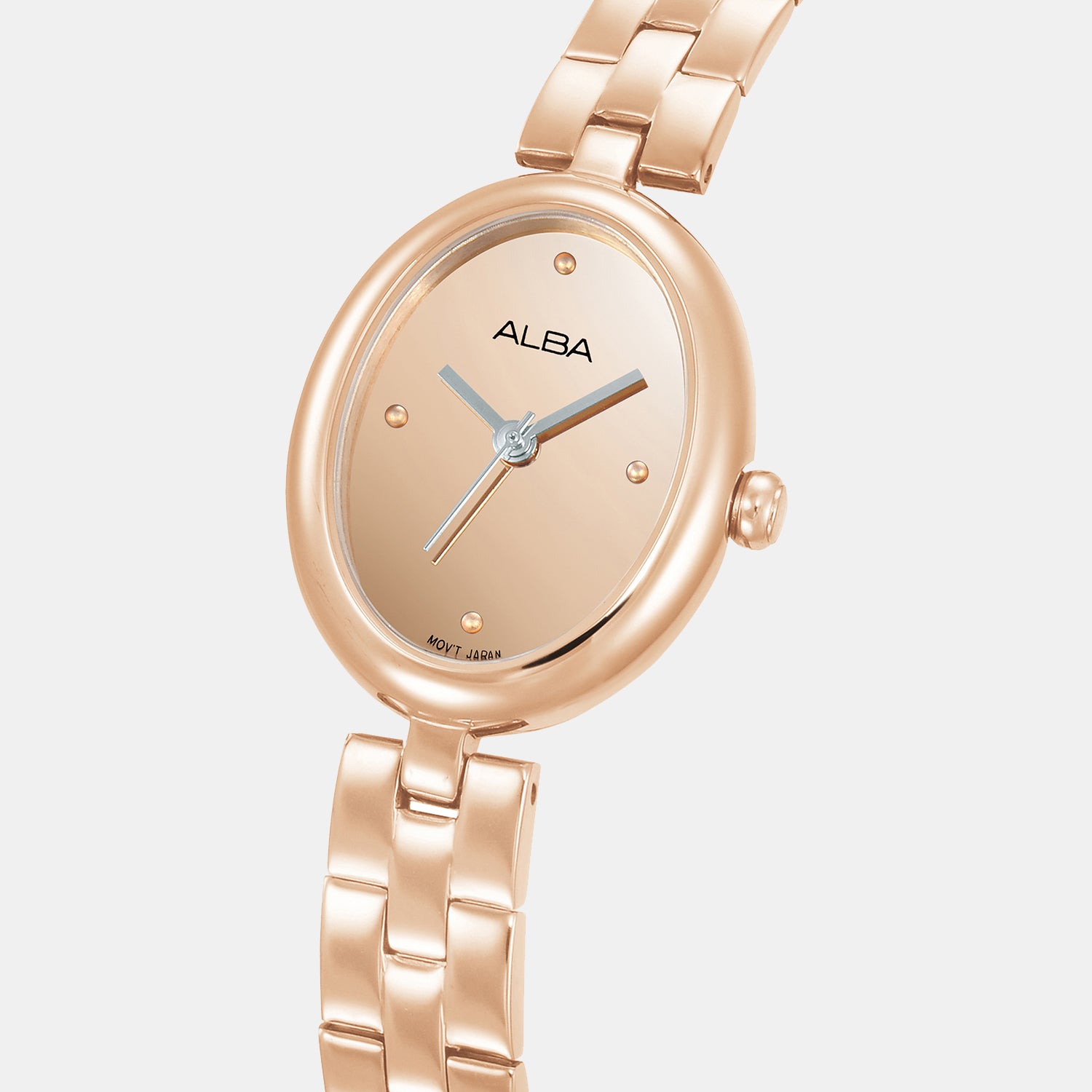 Fashion Women Quartz Gold Dial Analog Stainless Steel Watch AH8916X1