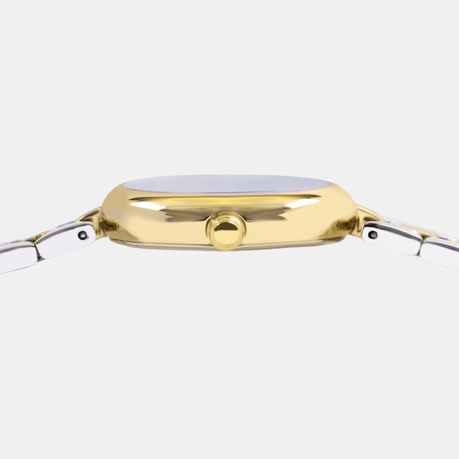 Fashion Women Quartz Gold Dial Analog Stainless Steel Watch AH8920X1