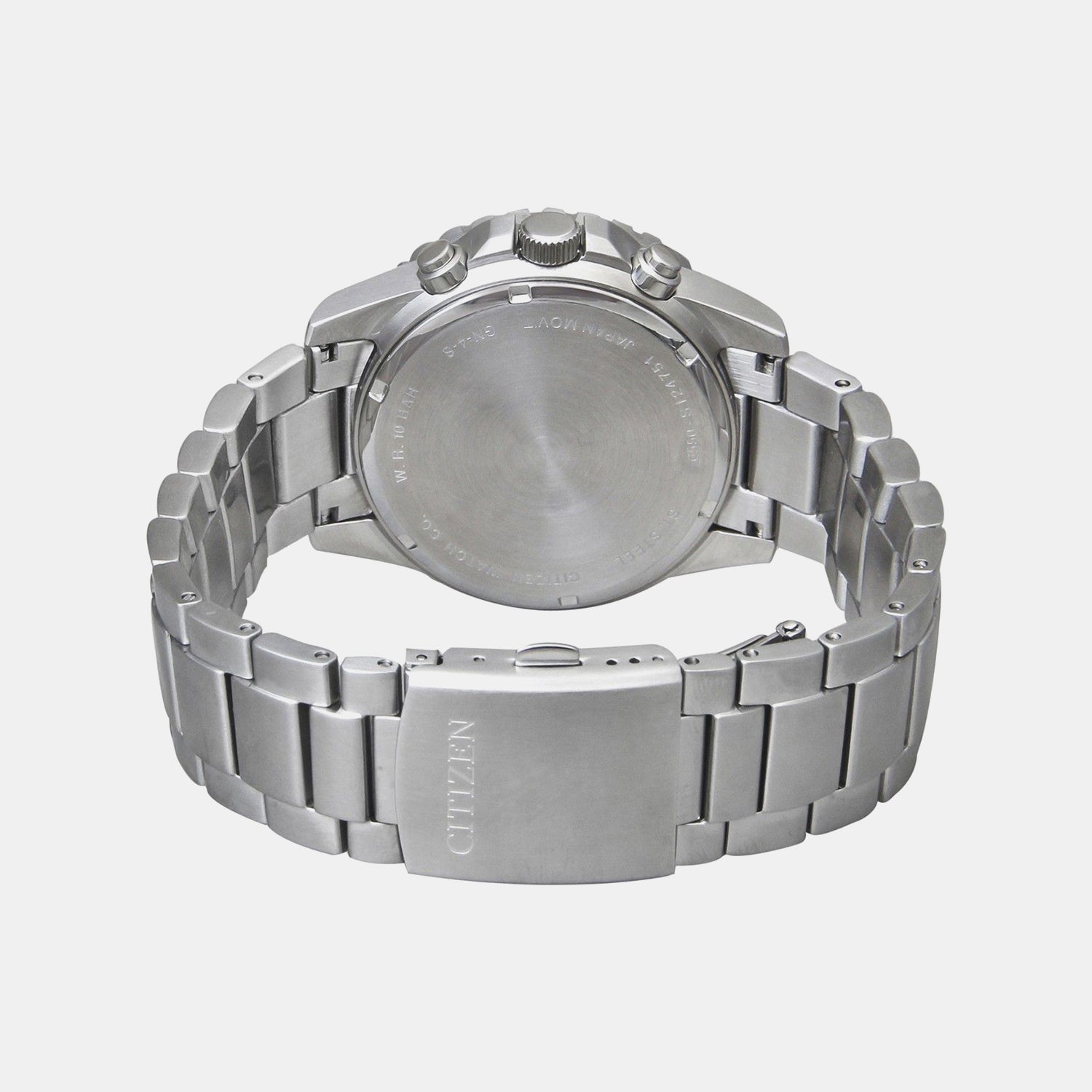 Men Quartz Green Dial Chronograph Stainless Steel Watch AI7009-89X