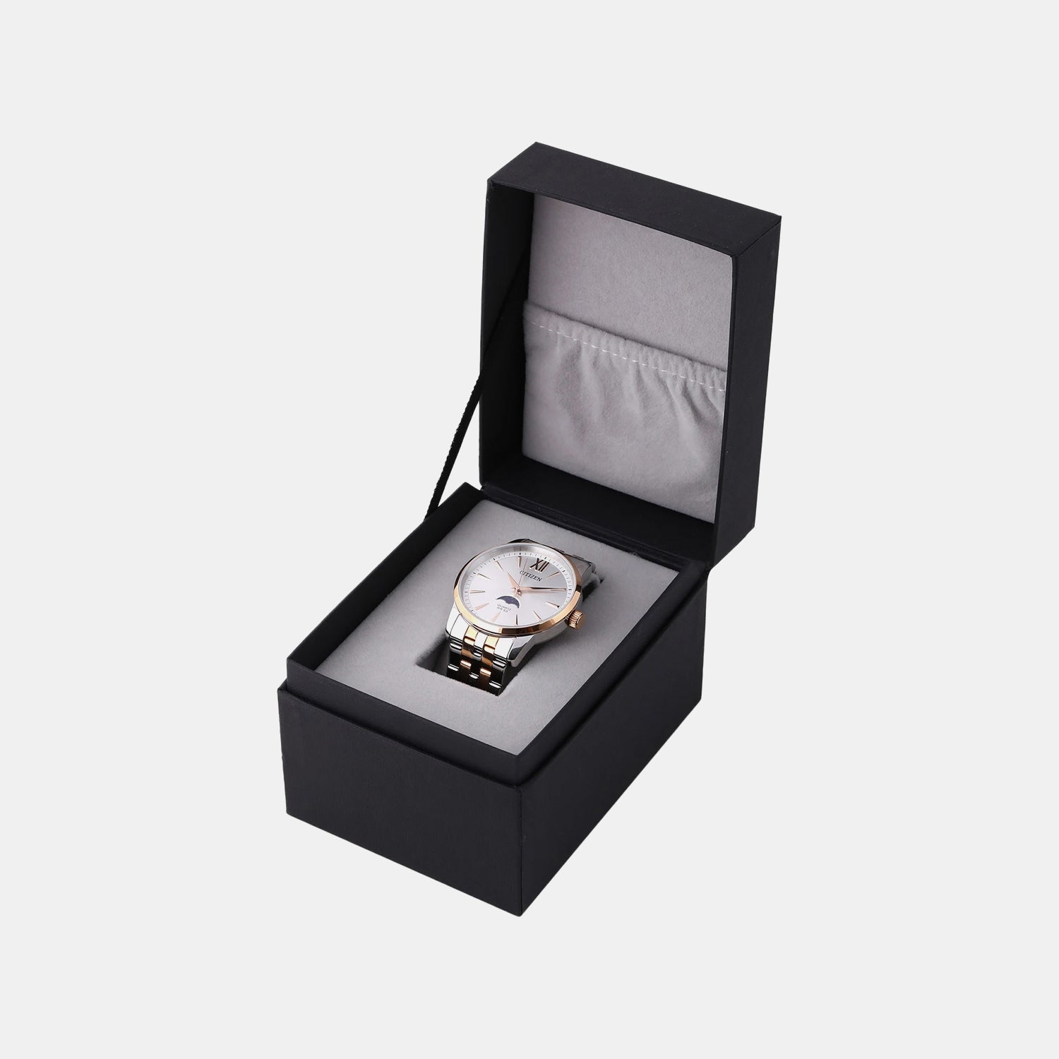 Men Quartz Silver Dial Analog Stainless Steel Watch AK5006-58A