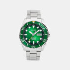 Men Automatic Green Dial Analog Stainless Steel Watch AL4437X1