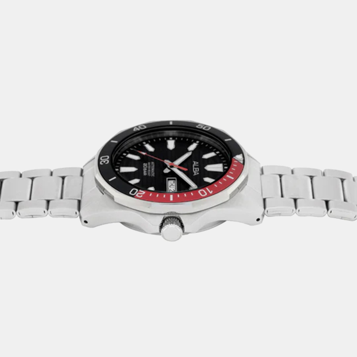 Men Automatic Black Dial Analog Stainless Steel Watch AL4457X1