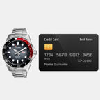 Mechanical Men Automatic Black Dial Analog Stainless Steel Watch AL4539X1