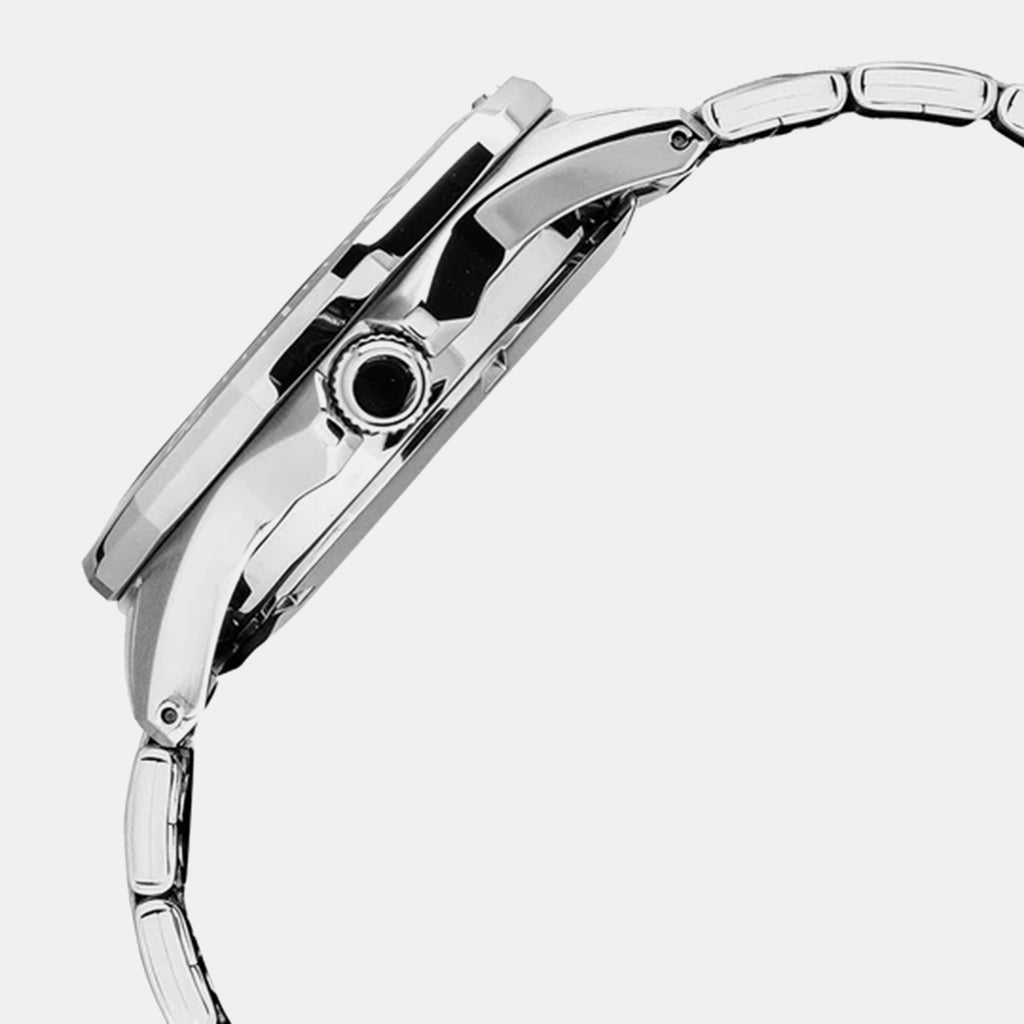 Men Automatic Blue Dial Analog Stainless Steel Watch AL4541X1