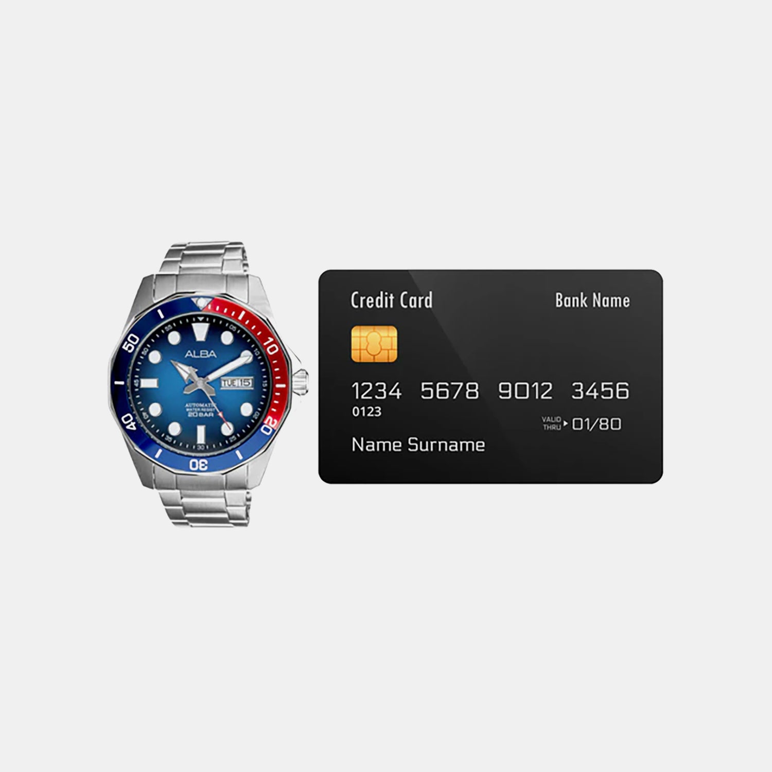 Men Automatic Blue Dial Analog Stainless Steel Watch AL4541X1