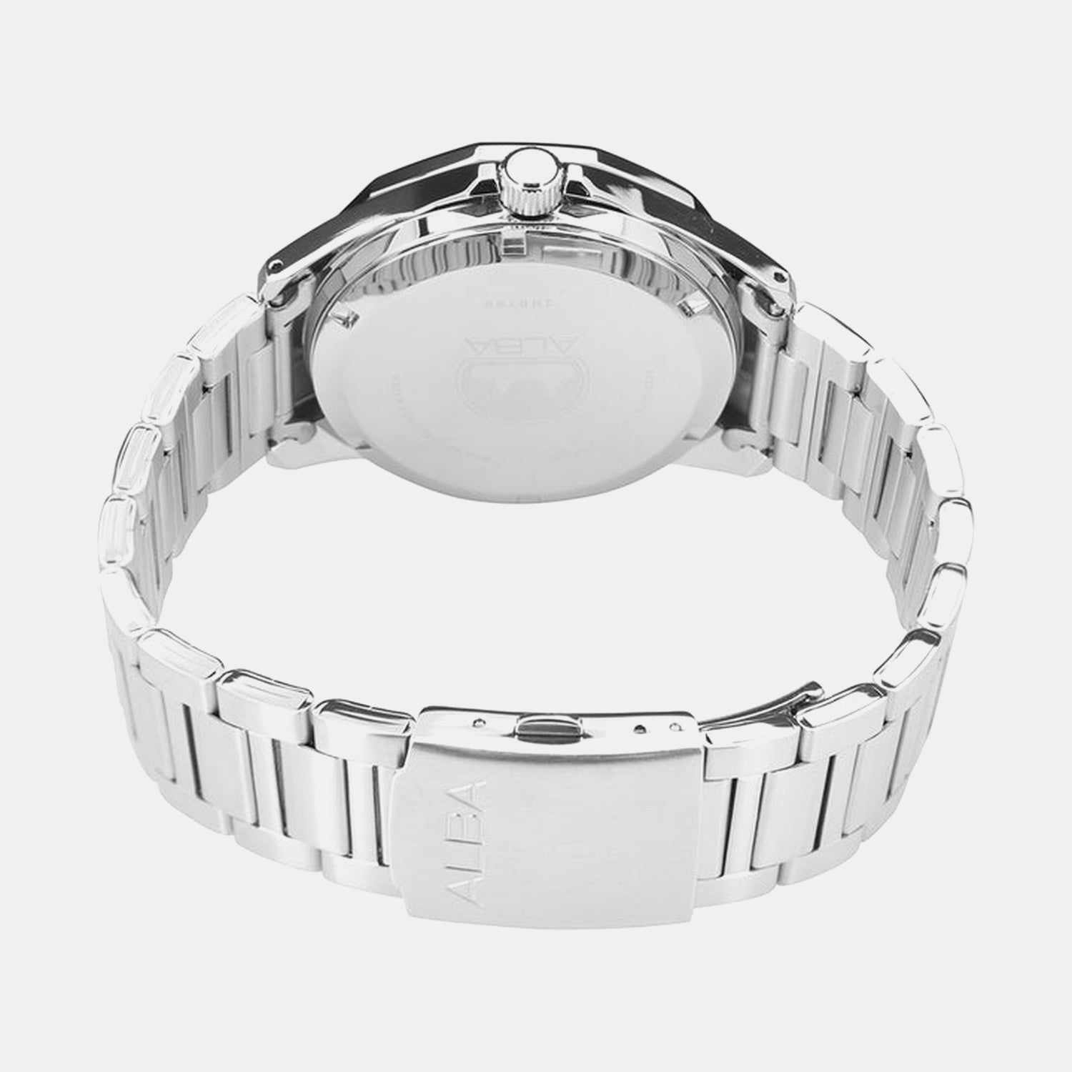 Men Automatic Blue Dial Analog Stainless Steel Watch AL4543X1