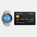 Active Men Automatic Blue Dial Analog Stainless Steel Watch AL4549X1