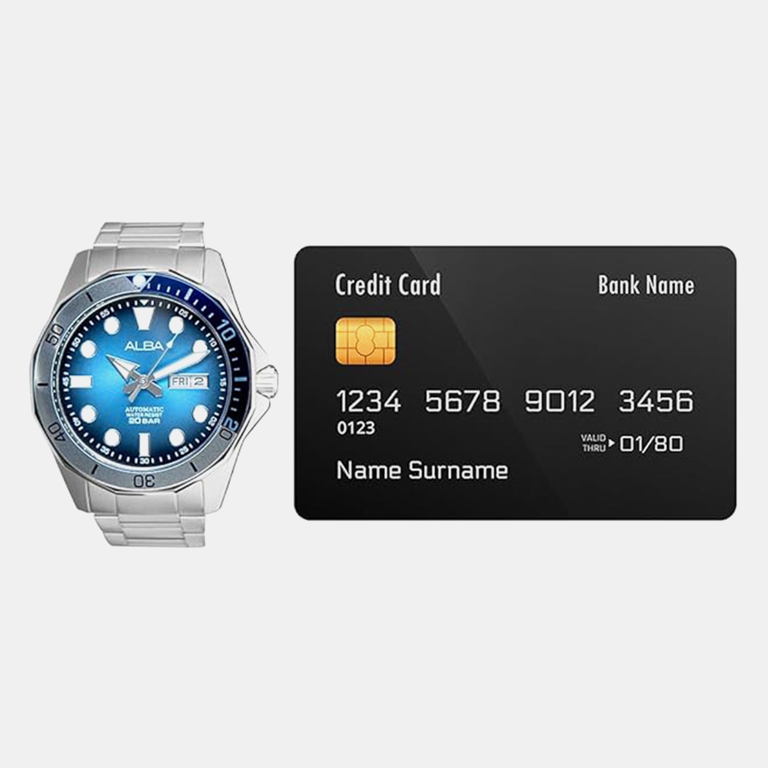 Active Men Automatic Blue Dial Analog Stainless Steel Watch AL4549X1