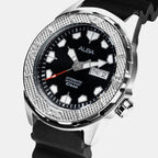 Men Quartz Black Dial Analog Stainless Steel Watch AL4571X1