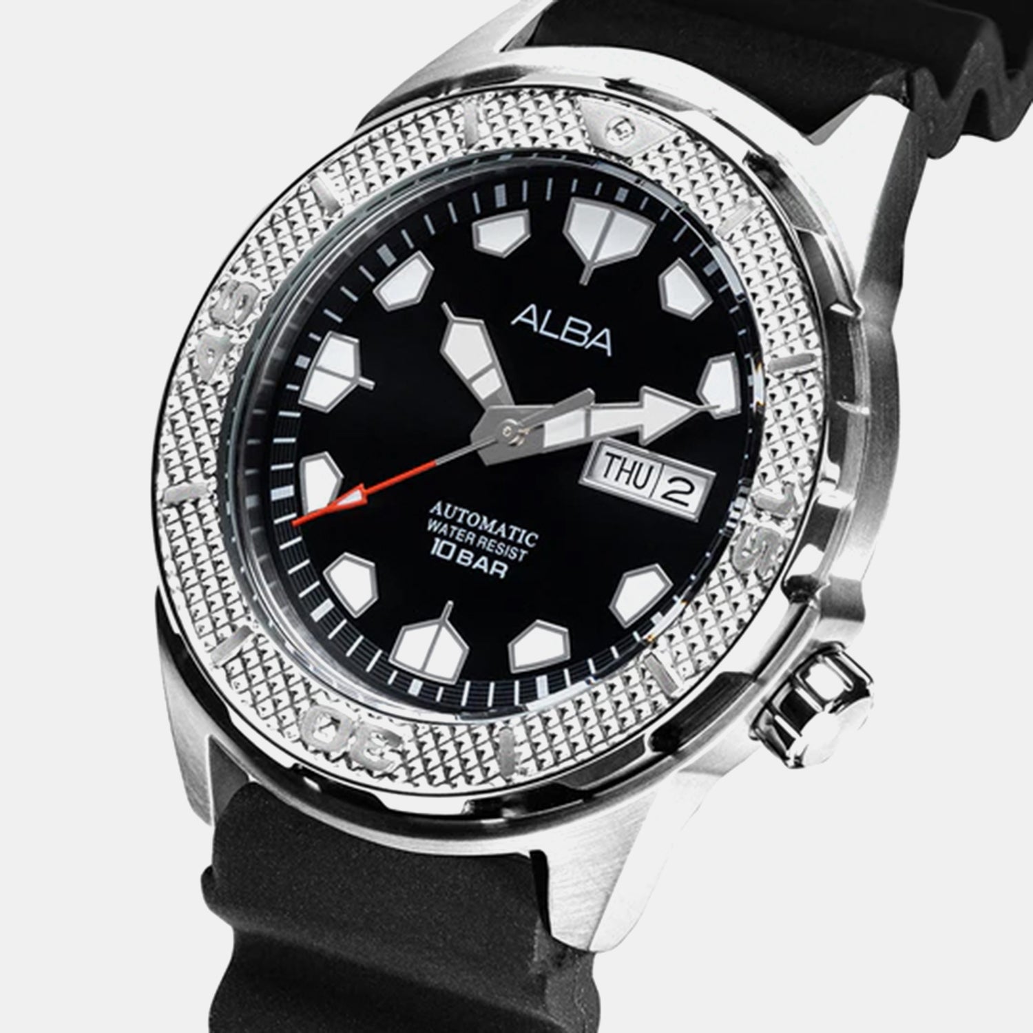 Men Quartz Black Dial Analog Stainless Steel Watch AL4571X1