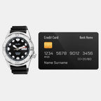 Men Quartz Black Dial Analog Stainless Steel Watch AL4571X1