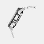 Men Automatic Blue Dial Analog Stainless Steel Watch AL4649X1