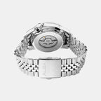 Men Automatic Blue Dial Analog Stainless Steel Watch AL4649X1