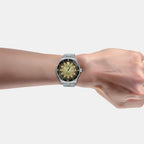 Mechanical Men Automatic Gold Dial Analog Stainless Steel Watch AL4733X1