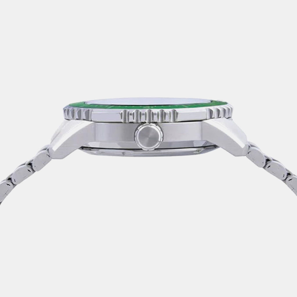 Mechanical Men Automatic Green Dial Analog Stainless Steel Watch AL4737X1