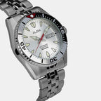 Mechanical Men Automatic Silver Dial Analog Stainless Steel Watch AL4765X1