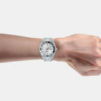 Mechanical Men Automatic Silver Dial Analog Stainless Steel Watch AL4765X1
