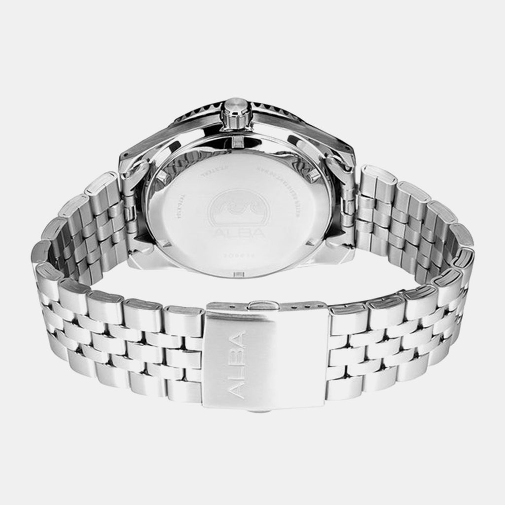 Mechanical Men Automatic Silver Dial Analog Stainless Steel Watch AL4765X1