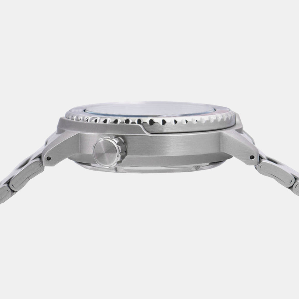 Men Automatic Blue Dial Analog Steel Watch AL4771X2