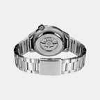 Men Automatic Yellow Dial Analog Stainless Steel Watch AL4773X2