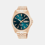 Men Automatic Blue Dial Analog Stainless Steel Watch AL4780X1