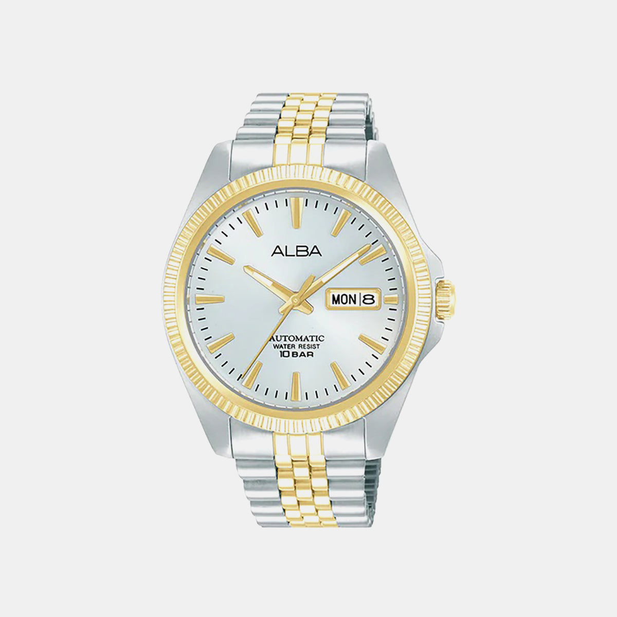 Mechanical Men Automatic Silver Dial Analog Stainless Steel Watch AL4784X1