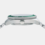Mechanical Men Automatic Green Dial Analog Stainless Steel Watch AL4817X1