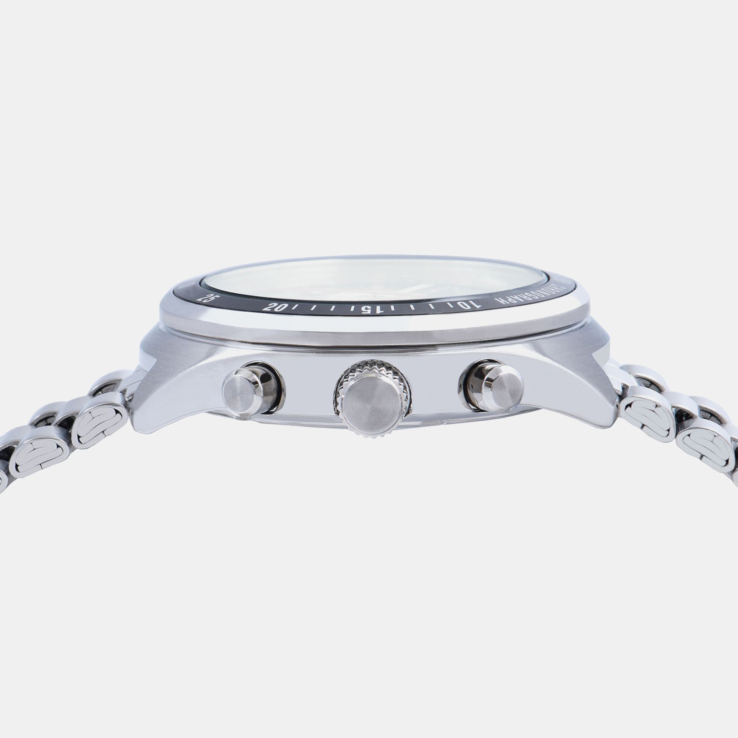 Active Men Quartz Silver Dial Chronograph Stainless Steel Watch AM3A35X1