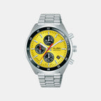 Active Men Quartz Yellow Dial Chronograph Stainless Steel Watch AM3A43X1