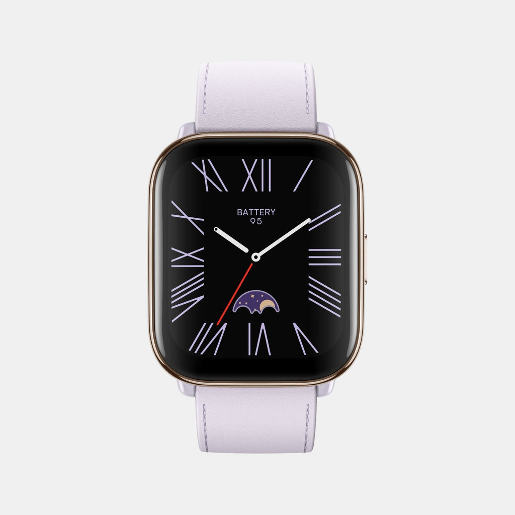 Unisex Processor Lavender Purple Dial Amoled Silicone Watch AMAZFIT ACTIVE LAVENDER PURPLE