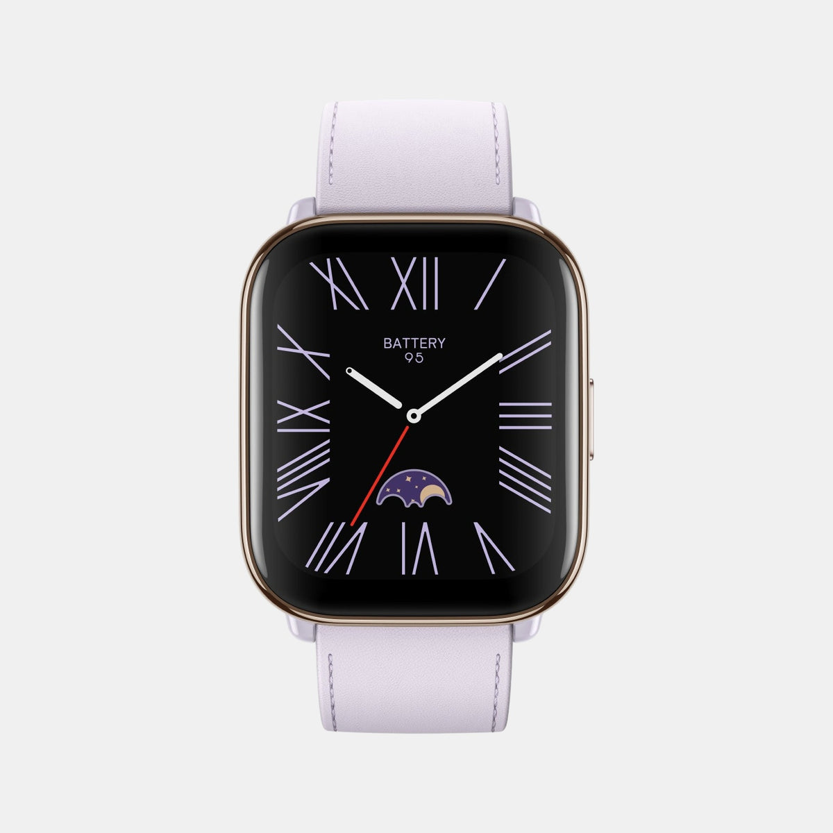 Unisex Processor Purple Dial Amoled Silicone Watch AMAZFIT ACTIVE LAVENDER PURPLE