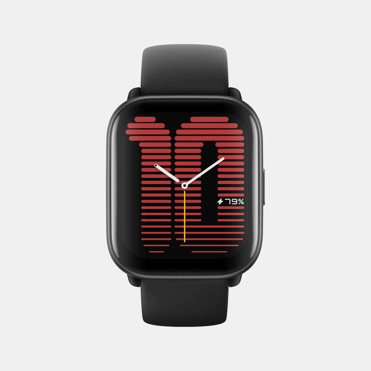 Unisex Processor Black Dial Amoled Silicone Watch AMAZFIT ACTIVE MIDNIGHT BLACK