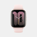 Unisex Processor Petal Pink Dial Amoled Silicone Watch AMAZFIT ACTIVE PETAL PINK