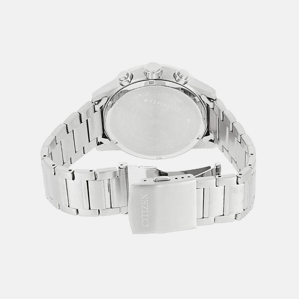 Men Quartz Black Dial Chronograph Stainless Steel Watch AN3600-59E