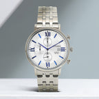 Men Quartz Grey Dial Chronograph Stainless Steel Watch AN3610-71A