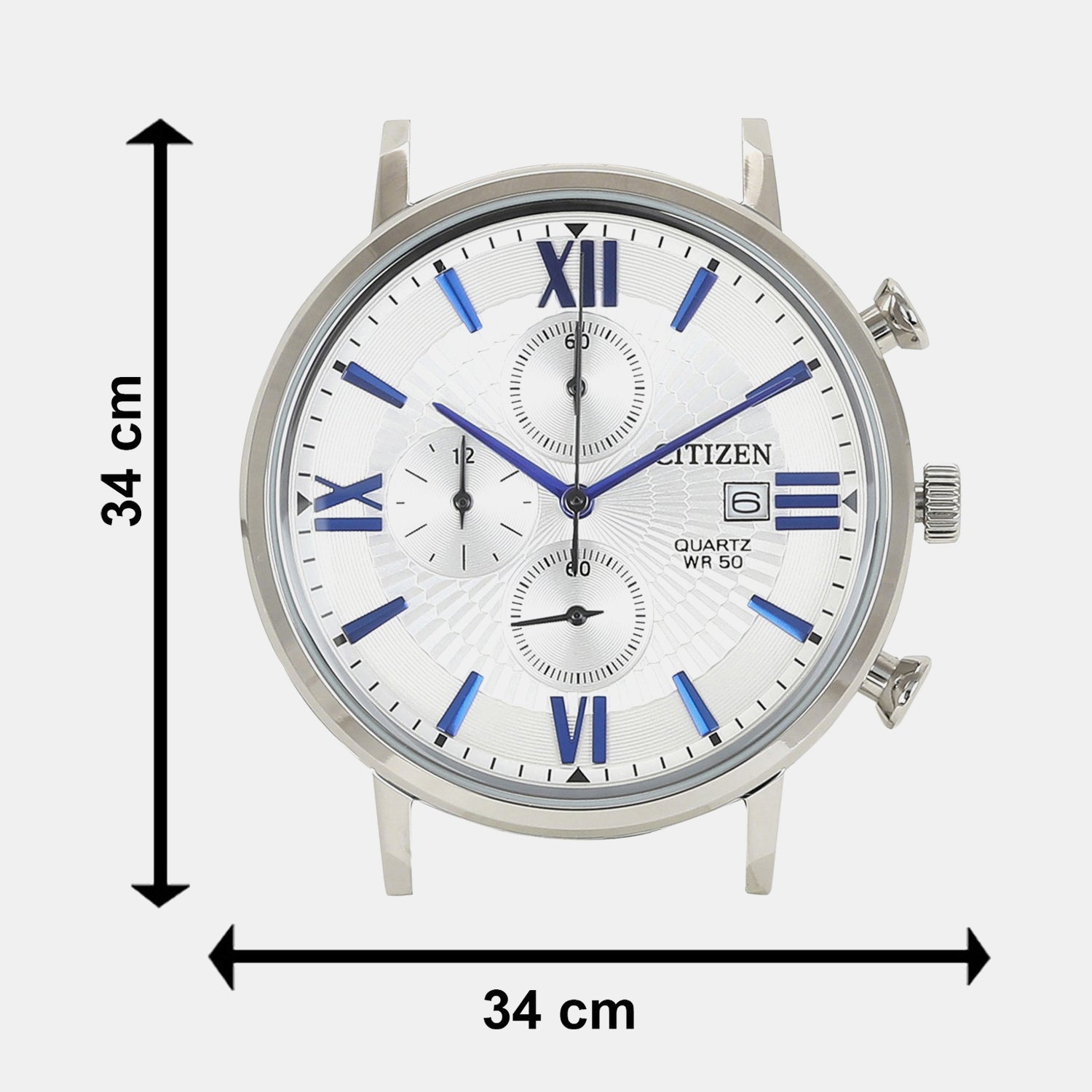 Men Quartz Grey Dial Chronograph Stainless Steel Watch AN3610-71A