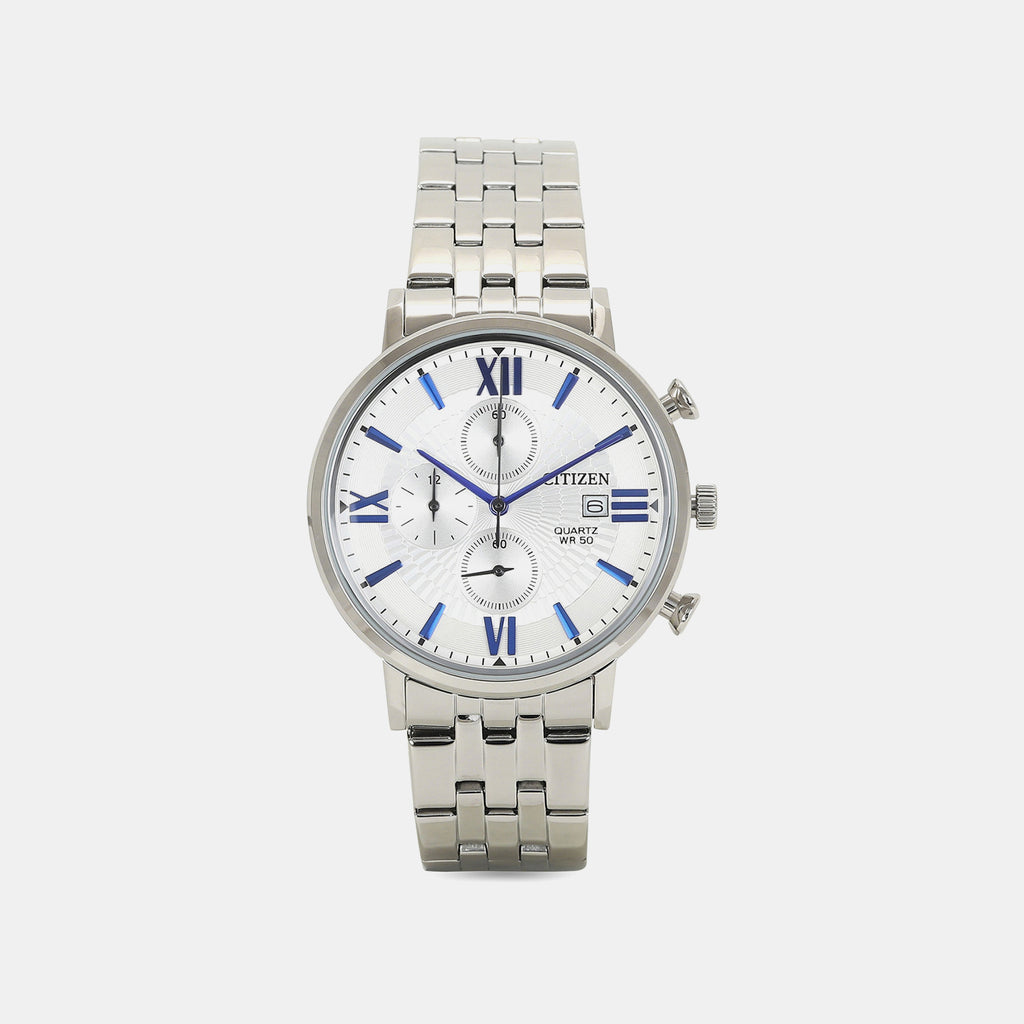 Men Quartz Grey Dial Chronograph Stainless Steel Watch AN3610-71A