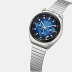Tsuno Men Quartz Blue Dial Chronograph Stainless Steel Watch AN3714-68L