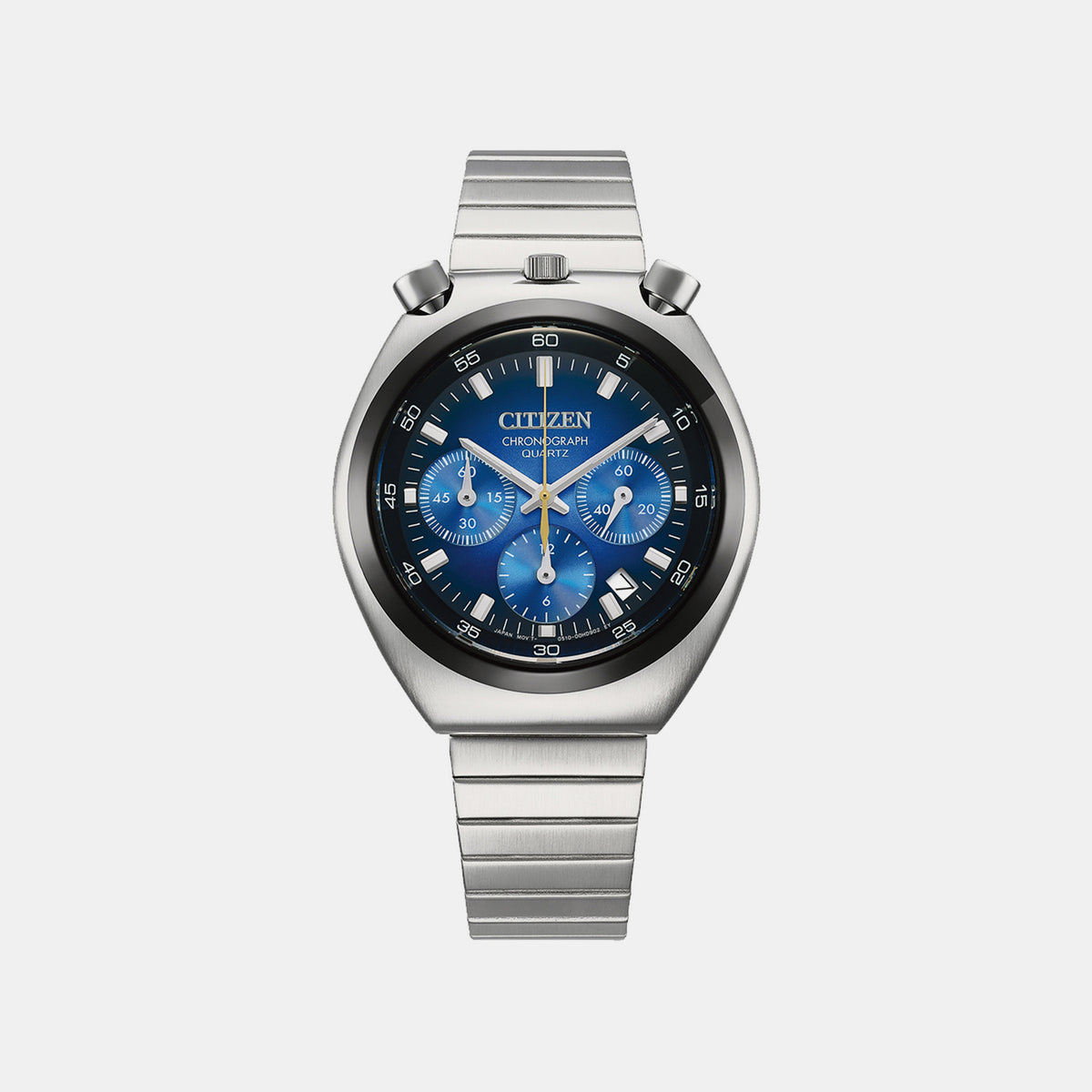 Tsuno Men Quartz Blue Dial Chronograph Stainless Steel Watch AN3714-68L