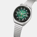 Tsuno Men Quartz Green Dial Chronograph Stainless Steel Watch AN3714-76W