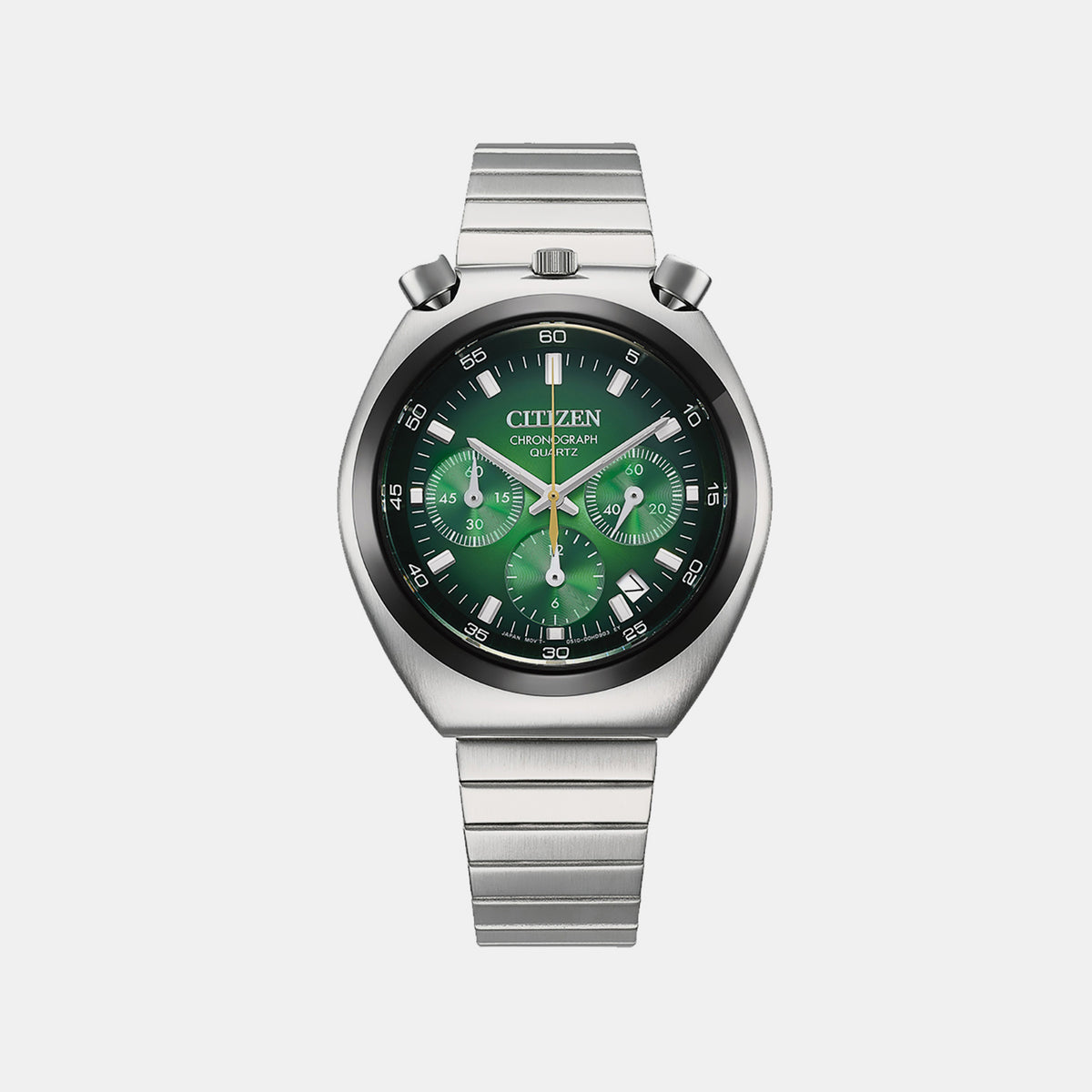 Tsuno Men Quartz Green Dial Chronograph Stainless Steel Watch AN3714-76W