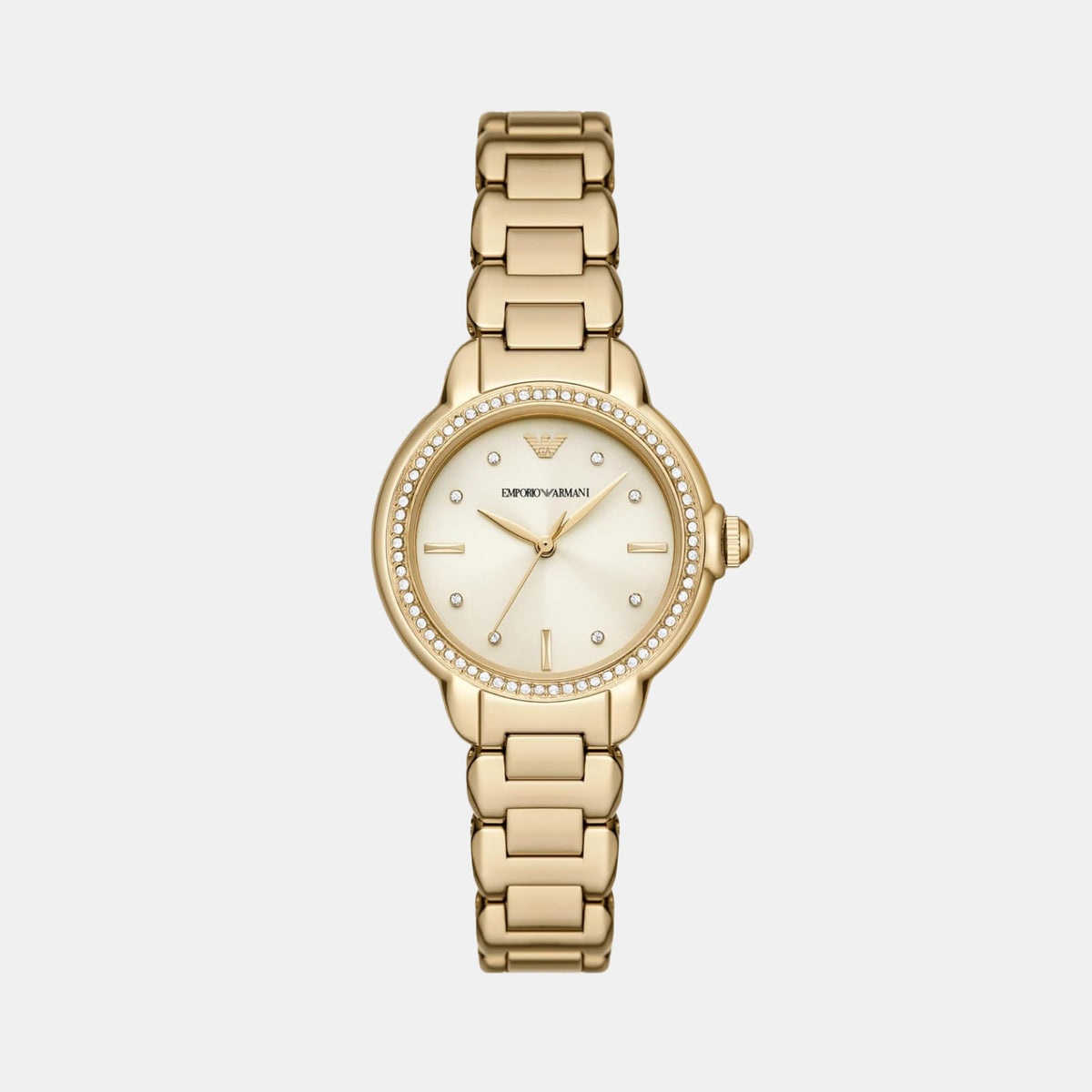 Mia Women Quartz Cream Dial Analog Stainless Steel Watch AR11609