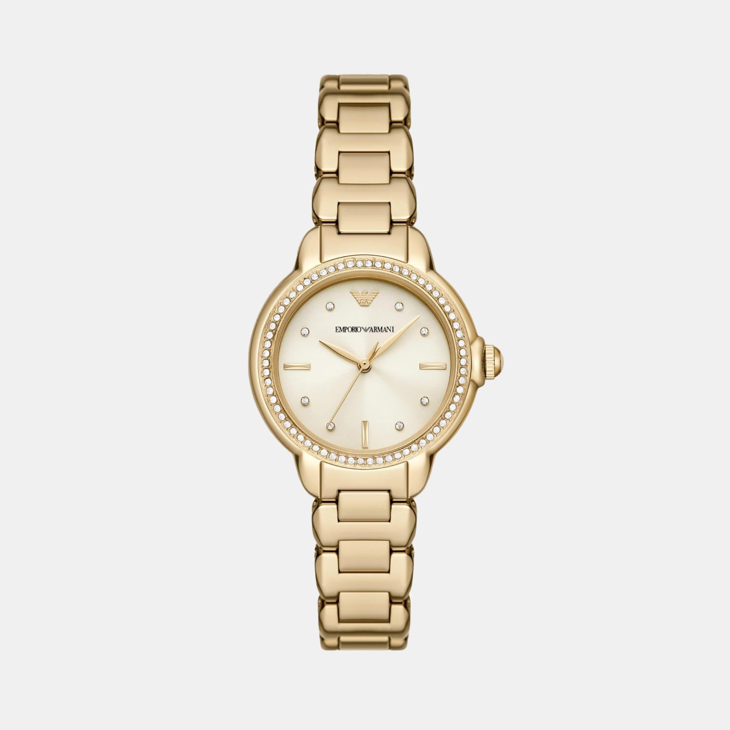 Mia Women Quartz Cream Dial Analog Stainless Steel Watch AR11609