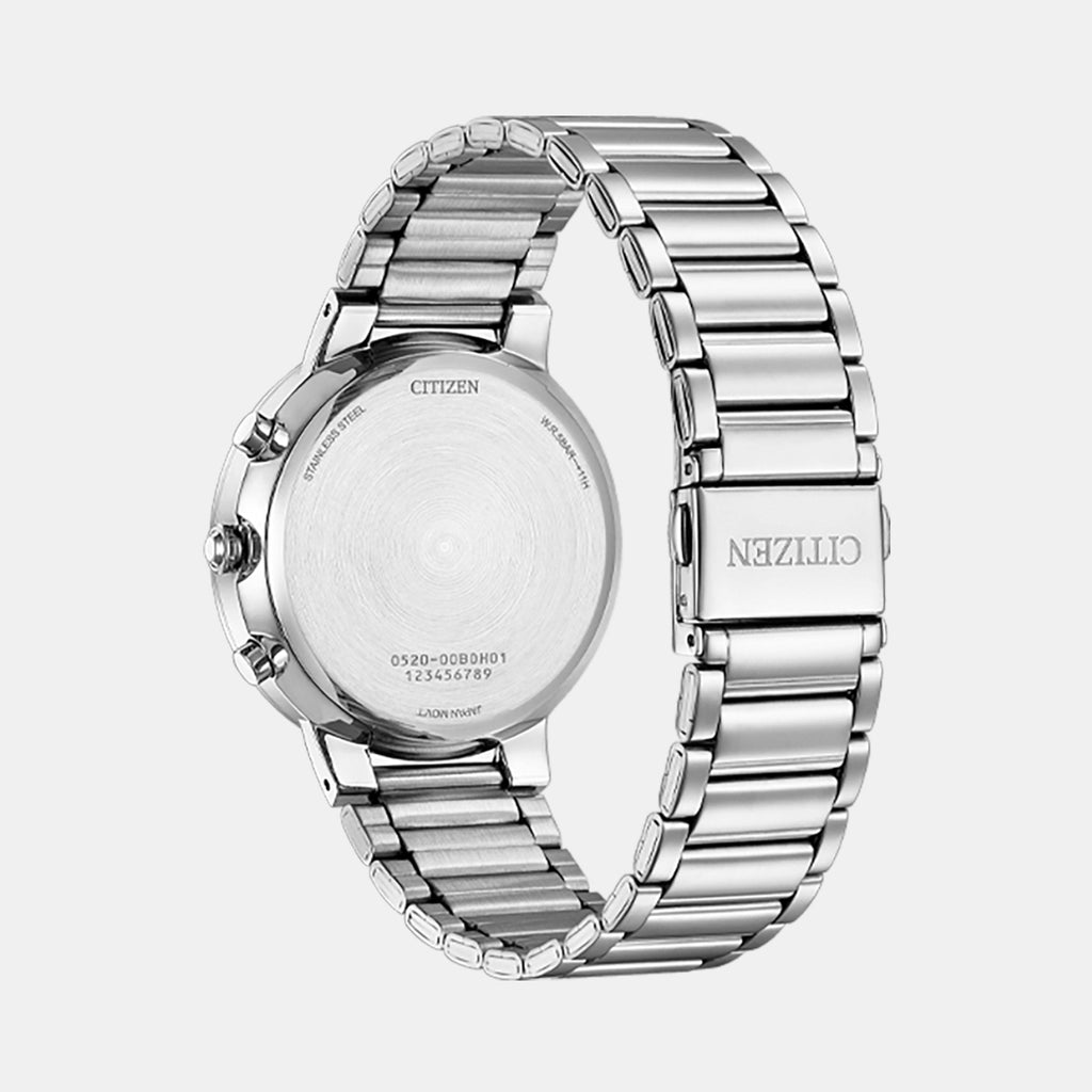 Men Quartz Green Dial Chronograph Stainless Steel Watch AN8220-52X