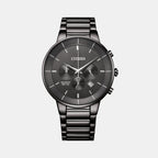 Men Quartz Grey Dial Chronograph Stainless Steel Watch AN8227-53H
