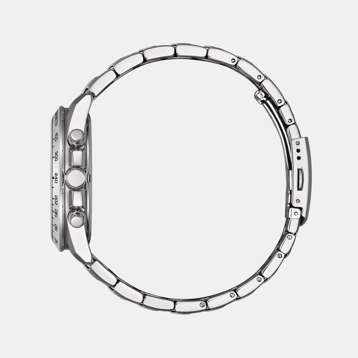 Men Quartz Black Dial Chronograph Stainless Steel Watch AN8230-59E