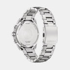 Men Quartz Black Dial Chronograph Stainless Steel Watch AN8230-59E