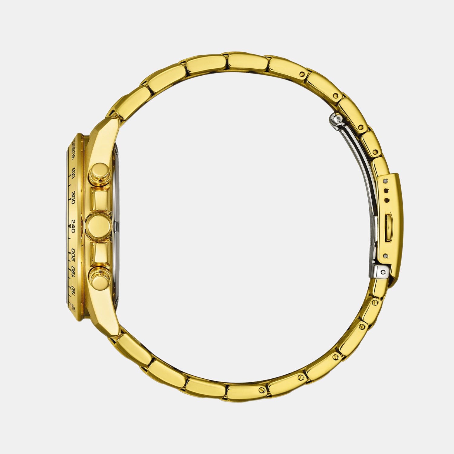 Men Quartz White Dial Chronograph Stainless Steel Watch AN8232-53A