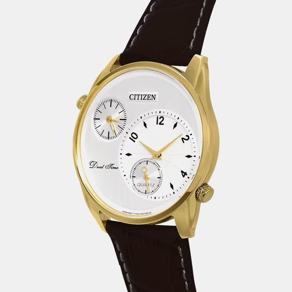 Men Quartz White Dial Analog Stainless Steel AO3032-02A
